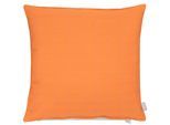 Dekokissen APELT "3800", orange (orange, unifarben), B:65cm H:7cm L:65cm, Baumwolle, Polyester, Dekokissen_Sitzkissen_Kissenhüllen, Dekokissen, Statement-Reißverschluss