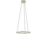 EGLO Hängeleuchte "MEZZOMONTE Pendellampe - Alu, Stahl - LED - 40W - IP20", weiß (sandfarben), 1, Ø 48cm H: 110cm, 1 Stk., Leuchten, Hängelampe, Deckenlampe, Wohnzimmer, Esszimmer, H110 x Ø48 cm, Hängeleuchte