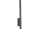 LED Außen-Wandleuchte TRIO LEUCHTEN "TAWA, Outdoor Wandlampe IP54 für Garten Terrasse Hauswand, 7,5W LED", grau (anthrazit), B:5cm H:50cm, Leuchten, LED Außen-Wandleuchte, LED Wandlicht warmweiß 3000K 800 Lumen, Stil LED Wandfackel, Backlight
