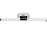 EGLO Spiegelleuchte "RAMOLA Spiegellampe - Stahl - LED - 7,5W - IP44", weiß (chrom), 1, H: 12cm, 1 Stk., Leuchten, Wandlampe, Badezimmerlampe, Bad, L45 x H12 x AL6,5 cm, Spiegelleuchte