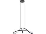 EGLO Hängeleuchte "CALAROSSA-Z Pendellampe - Alu, Stahl - LED - 22W - IP20", schwarz, 1, H: 110cm, 1 Stk., Leuchten, Hängelampe, Deckenlampe, Wohnzimmer, Esszimmer, L70,5 x B23 x H110 cm, Hängeleuchte