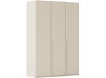 Kleiderschrank "Schrank Garderobe Ankleide Schlafzimmer Flur SERINA Eyecatcher", beige, beige mattglas (champagner), B:151cm H:223cm T:61cm, Holzwerkstoff, LEGER HOME BY LENA GERCKE, Schränke, Kleiderschrank, in 6 Breiten, 3 Ausführungen und mit Front Glas oder Dekor MADE IN GERMANY