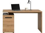 Schreibtisch HOME AFFAIRE "REHAT, Bürotisch, Computertisch, Laptoptisch", basalt grau, artisan eiche nachbildung, basalt grau, artisan eiche nachbildung, artisan eiche nachbildung, B:138cm H:75cm T:60cm, Tische, Schreibtisch, grifflose Fronten, 1 Tür mit verstellbarem Einlegeboden, Breite: 138cm