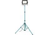 EGLO Deckenstrahler "AVELAR Strahler - Alu, Kunststoff - LED - 100W - IP65", schwarz, türkis, 1, H: 201cm, 1 Stk., Leuchten, LED Baustrahler, Arbeitsleuchte, Arbeitsscheinwerfer, L75xB68,5xH201cm, Deckenstrahler