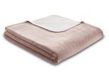 Wohndecke BIEDERLACK "Soft&Cosy", rosa (woodrose), B:150cm L:200cm, Polyester, Wohndecken, Wohndecke, mit verspieltem Muschelsaum