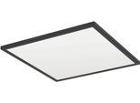 EGLO Deckenleuchte "Rovito Deckenlampe, Deckenbeleuchtung, Badlampe, Kunststoff, IP44", schwarz, 1, H: 3,2cm, 1 Stk., Leuchten, Wand-/Deckenleuchte - L50 x B50 x H3,2 cm - schwarz - 17W inkl., Deckenleuchte