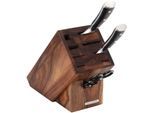 Messerblock CONTINENTA, braun (holzfarben), B:11,5cm H:22cm L:22cm, Messerblöcke, Messerblock, Akazie, 22x11,5x22cm