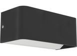 EGLO Wandleuchte "SANIA-Z Wandlampe - Alu, Stahl - LED - 1X10W - IP55", schwarz, 1, H: 8cm, 1 Stk., Leuchten, Außenbeleuchtung, Außenwandleuchte, Terrasse, L20 x H8 x AL9 cm, Wandleuchte
