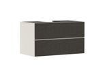 hansgrohe Xevolos E Waschtischunterschrank 54191660 980x555x550mm, 2 Schubladen, sandbeige matt, Textil dunkelgrau