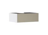 hansgrohe Xevolos E Waschtischunterschrank 54310390 780x550x275mm, 1 Schublade, mattweiß, bronze Struktur