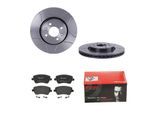 BREMBO Bremsensatz, Scheibenbremse 142053634 Vorderachse Geschlitzt 280mm 24mm für Mercedes RENAULT NISSAN LADA DACIA