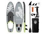 Stand-Up Paddle Board , Grau, Grün, Weiss , Kunststoff , 290x75x15 cm , Freizeit & Co, Pools & Wasserspass, Stand Up Paddle