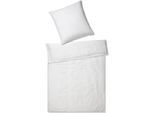Bettwäsche ELEGANTE "Pure Leinen", weiß, B/L: 155cm x 220cm, 1 Stk., 1 Stk., Leinen, B/L: 80cm x 80cm, 2 Stk., Leinen, Obermaterial: 100% Leinen, Bettwäsche, Bettwäsche, angenehmes Material