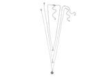 Collierkettchen STEUER "Set Metall", weiß, Halsketten, Damen, 58cm, Metall, L: 58 B: 1mm, B:1mm