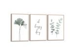 Poster REINDERS "Green Twigs", grün (farbe bild(er): grün), B:20cm H:30cm T:1,6cm, Bilder, Poster, Küche - Botanisch - Natur - Blätter - Grün - MDF - Blumen und Pflanzen