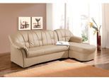Ecksofa DOMO COLLECTION "Papenburg, zeitlose Rückensteppung, elegante Formensprache, L-Form", beige (natur), B:235cm H:84cm T:140cm, Kunstleder SOFTLUX;Luxus-Microfaser (100% Polyester);Struktur ( 90% Polyester, 10% Polyacryl);Microfaser PRIMABELLE (100% Polyester), Sofas, Ecksofa, in großer Farbvielfalt, wahlweise mit Bettfunktion