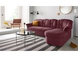 Ecksofa DOMO COLLECTION "Papenburg, zeitlose Rückensteppung, elegante Formensprache, L-Form", lila (beere), B:235cm H:84cm T:140cm, Kunstleder SOFTLUX;Luxus-Microfaser (100% Polyester);Struktur ( 90% Polyester, 10% Polyacryl);Microfaser PRIMABELLE (100% Polyester), Sofas, Ecksofa, in großer Farbvielfalt, wahlweise mit Bettfunktion