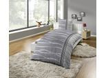 Bettwäsche KINZLER "Mikrofaser Fleece", welle, B/L: 135cm x 200cm, 1 Stk., 1 Stk., Polyester, B/L: 80cm x 80cm, 2 tlg., Polyester, Obermaterial: 100% Polyester, Bettwäsche, Bettwäsche, besonders weich, verschiedene Designs