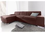 Ecksofa DOMO COLLECTION "Star, zeitlose Formensprache, elegante Optik, Breite 248cm, L-Form", braun (mokka), B:248cm H:74cm T:150cm, Softlux-Kunstleder;Primabelle-Microfaser;Struktur (90% Polyester und 10% Polyacryl), Sofas, Ecksofa, wahlweise mit Bettfunktion, OTTOs Choice