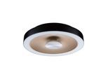 PAULMANN LED Deckenleuchte "LED Deckenleuchte Volea IP44 3000K 470lm / 1650lm 230V 3,5 / 1x13W", gold (schwarz, goldfarben), 1, Ø 32cm H: 6,4cm, 1 Stk., Leuchten, Dimmer, LED Deckenleuchte
