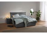 Boxbett S.OLIVER "Alissia inkl. Bettkasten und Topper- frei im Raum stellbar", anthrazit, B:158cm L:206cm, Komplettbetten, wahlweise mit Bonnell- oder TTFK-Matratze in H2, H3 o. H4 erhältlich
