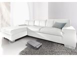 Ecksofa DOMO COLLECTION "Star, zeitlose Formensprache, elegante Optik, Breite 248cm, L-Form", weiß (altweiß), B:248cm H:74cm T:150cm, Softlux-Kunstleder;Primabelle-Microfaser;Struktur (90% Polyester und 10% Polyacryl), Sofas, Ecksofa, wahlweise mit Bettfunktion