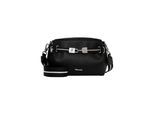 Umhängetasche TAMARIS "Umhängetasche TAS Kirima", Mädchen, Gr. B/H/T: 22cm x 17cm x 8,5cm 0, schwarz (schwarz 100), Polyurethan, Taschen Umhängetasche