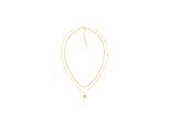 Kette mit Anhänger TOMMY HILFIGER "LAYERED", gelbgoldfarben, rot, blau, weiß, Halsketten, Damen, Edelstahl, L: 45,5 B: 2mm, B:2mm