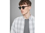 Sonnenbrille JACK & JONES "JACRYDER SUNGLASSES NOOS", Herren, schwarz (schwarz coffee), unifarben, Sonnenbrillen Sonnenbrille