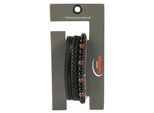 Armband ADELIA´S "Herren Armband – Lederarmband aus Leder mit Tigerauge 19 cm", schwarz, Armbänder, Herren, 19cm, Leder, Armband, Zum Verschenken an Menschen, die Ihnen am Herzen liegen