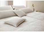 Bettwäsche ELEGANTE "Delight", natur, B/L: 155cm x 220cm, 1 Stk., 1 Stk., Jacquard-Satin, B/L: 80cm x 80cm, 2 Stk., Jacquard-Satin, Obermaterial: 100% Baumwolle, Bettwäsche, Bettwäsche, angenehmes Hautgefühl
