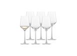 Weißweinglas ZWIESEL GLAS "Riesling Weißweingläser Pure 300 ml 6er Set transparent", bunt (transparent), 6 tlg., Glas, Trinkgefäße, Weißweinglas