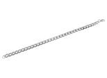 Armband ADELIA´S "Unisex Armband – Panzerarmband aus Edelstahl 20 cm", silber, Armbänder, Damen, 20cm, Edelstahl, Armband, Ideal als Geschenk zum einfach so