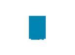 Rocada Whiteboard Skincolor, lackiert, B 550 x H 750 mm, magnethaftend, trocken abwischbar, Wandmontage, blau