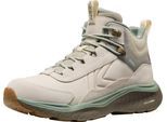 Outdoorschuh KEEN "LEIKI LEATHER MID WP", Damen, Gr. 38,5, birch, lily pad, Leder, Schuhe Outdoorschuh, Wanderschuh aus wasserdichtem Premium Leder, atmungsaktiv