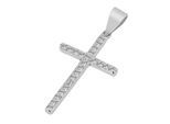 Kettenanhänger ADELIA´S "Damen Anhänger – Kreuzanhänger aus 925 Silber mit Zirkonia", silber, Schmuckanhänger, Damen, Silber 925 (Sterlingsilber), Kettenanhänger, Perfekt zum Verschenken an besondere Menschen