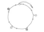 Kettenanhänger ADELIA´S "Damen Anhänger aus Edelstahl mit Perle", silber, Schmuckanhänger, Damen, Edelstahl, Kettenanhänger, Zum Verschenken – ideal zum Muttertag