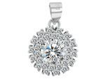 Kettenanhänger ADELIA´S "zeitloser Schmuck Anhänger aus 925 Sterling Silber", transparent (silber), Schmuckanhänger, Damen, Silber 925 (Sterlingsilber), Kettenanhänger