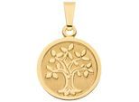 Kettenanhänger JOBO "Anhänger Lebensbaum rund 12 mm", gelbgold 333, Schmuckanhänger, Damen, Gelbgold 333, Kettenanhänger, 8 Karat 333 Gold