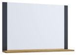 Badspiegel VCM "Badspiegel Wandspiegel Bad Spiegel Lendas 55x80 cm", braun (anthrazit, honig, eiche), B:80cm T:17cm, Spiegel, Badspiegel
