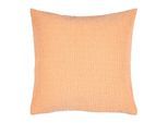 Dekokissen PAD "Fashion", apricot, unifarben, B:50cm L:50cm, Polyester, Dekokissen_Sitzkissen_Kissenhüllen, aus einer italienischen Fashionweberei