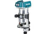 Akku-Multifunktionsfräse MAKITA "DRT50ZJX2", blau, B:89mm H:226mm L:134mm, Fräsmaschinen, inkl. Aufbewahrungskoffer, ohne Akku und Ladegerät