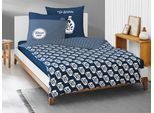 Wendebettwäsche IRISETTE "Wave 8136", blau, B/L: 135cm x 200cm, 1 Stk., 1 Stk., Mako-Satin, B/L: 80cm x 80cm, 2, Mako-Satin, Obermaterial: 100% Baumwolle, Bettwäsche, Wendebettwäsche, anschmiegsam und atmungsaktiv, Ganzjahresqualität
