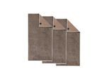 Handtuch JOOP "Handtuch J Joop Contour 3er Pack", grau (taupe), B:50cm, Obermaterial: 100% Baumwolle CO., Handtücher, Handtuch