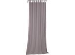 Vorhang WIRTH "Sunday", lila, B:142cm H:275cm, Jacquard, Baumwolle, Polyester, Gardinen, Vorhang, nach Maß
