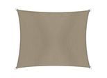 Sonnensegel WINDHAGER "Cannes Rechteck", grau (taupe), B:400cm T:500cm, Polyester, Sonnensegel, 4x5m, taupe