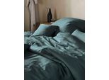 Bettwäsche IRISETTE "Paris 8000", grün, B/L: 240cm x 220cm, 1 Stk., 2 Stk., Mako-Satin, B/L: 80cm x 80cm, 3, Mako-Satin, Obermaterial: 100% Baumwolle, Bettwäsche, Bettwäsche, Hochwertige Premium Bettwäsche