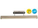 NÄVE LED Deckenleuchte "Straight", beige (braun), 1, H: 21cm, 1 Stk., Leuchten, dimmbar mit Wanddimmer, Holzkorpus aus Esche, L: 97,5cm, LED warmweiß, LED Deckenleuchte