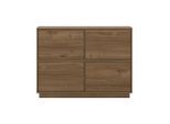 Mid.you Sideboard Japandi, Nussbaum, Holzwerkstoff, 2 Fächer, 111x82.5x41.5 cm, FSC Mix, stehend, Wohnzimmer, Kommoden & Sideboards, Sideboards