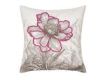 Dekokissen PAD "WILD FLOWER", pink, B:45cm L:45cm, Baumwolle, Polyester, Dekokissen_Sitzkissen_Kissenhüllen, made in europe